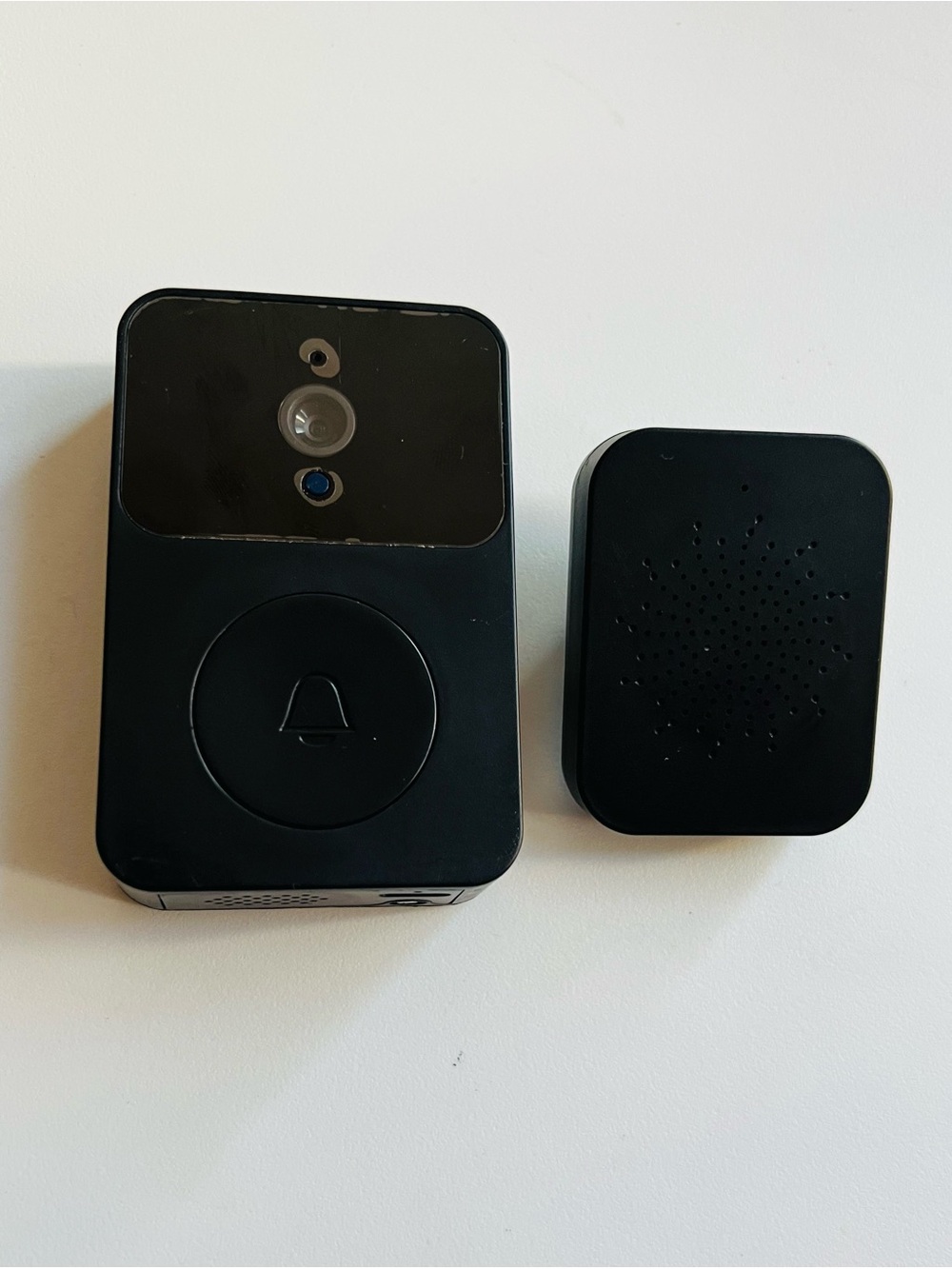 Wireless Video Doorbell with Chime - Black
